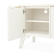 Media Cabinet Creamy Pearl Finish La Marisia Collection By Michael Amini 9089081-112