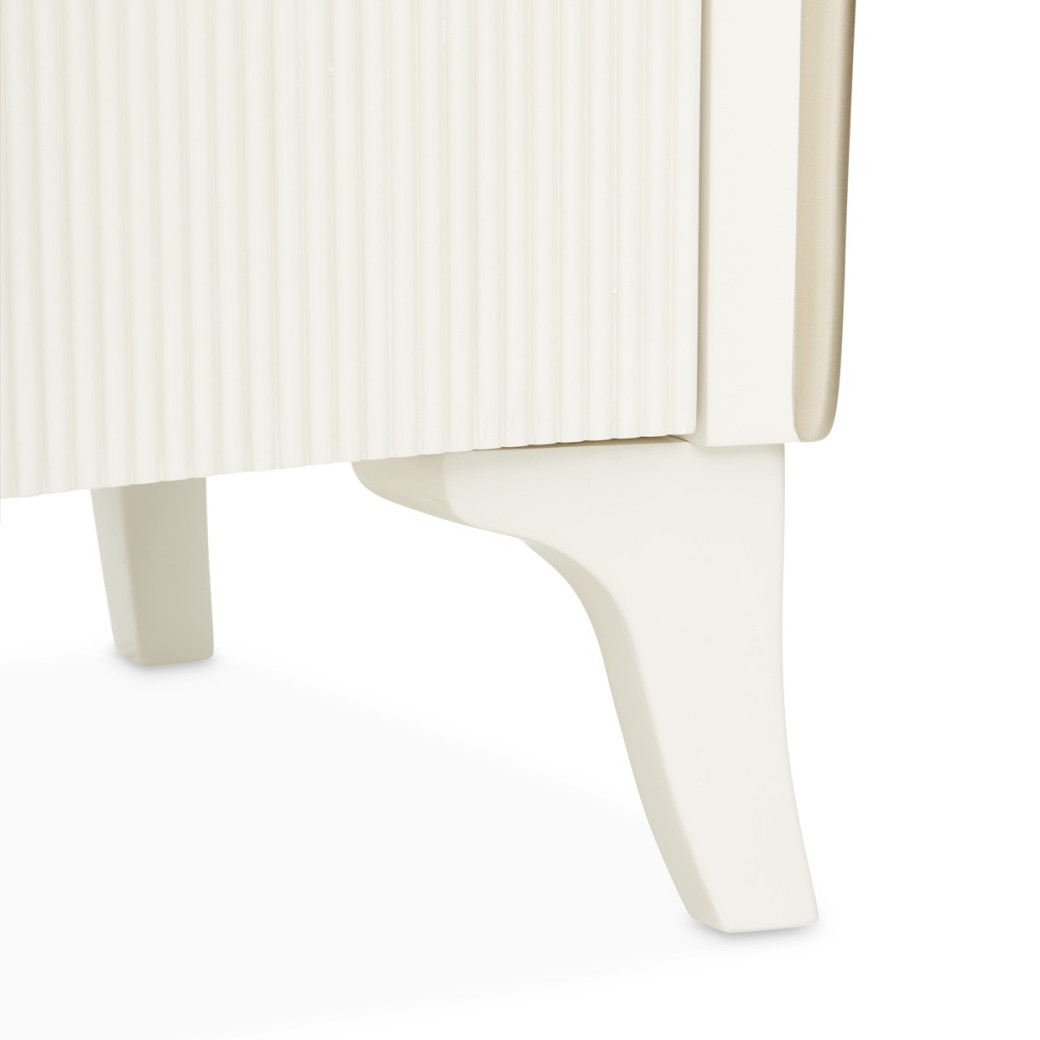 Media Cabinet Creamy Pearl Finish La Marisia Collection By Michael Amini 9089081-112