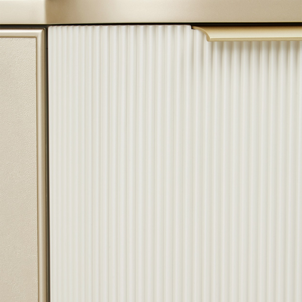 Media Cabinet Creamy Pearl Finish La Marisia Collection By Michael Amini 9089081-112