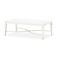 Cocktail Table Creamy Pearl Finish La Marisia Collection by Michael Amini 9089201-112