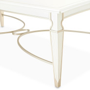 Cocktail Table Creamy Pearl Finish La Marisia Collection by Michael Amini 9089201-112