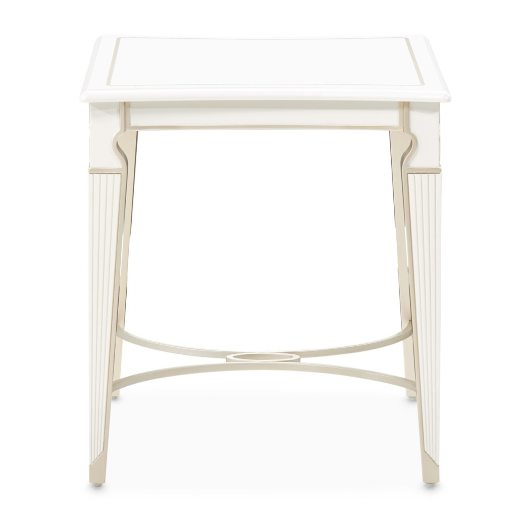 Cocktail Table Creamy Pearl Finish La Marisia Collection by Michael Amini 9089201-112