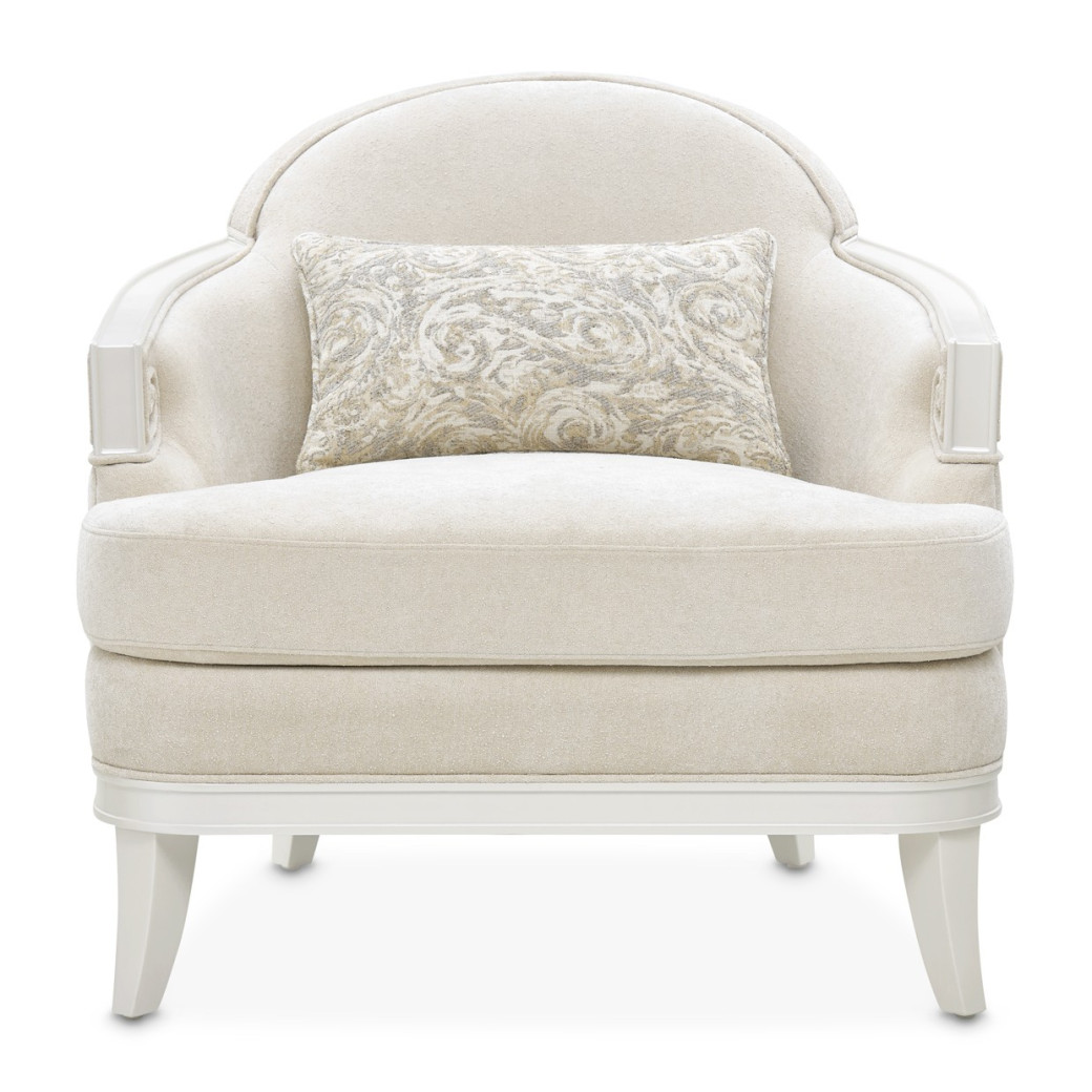 Matching Accent Chair Light Champagne La Marisia Collection by Michael Amini 9089835-TRQUL-124