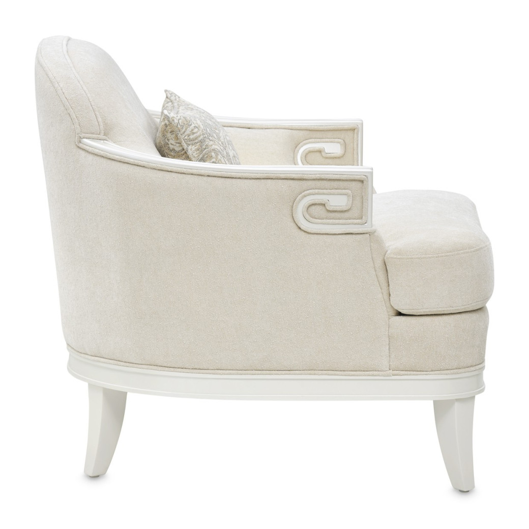 Matching Accent Chair Light Champagne La Marisia Collection by Michael Amini 9089835-TRQUL-124