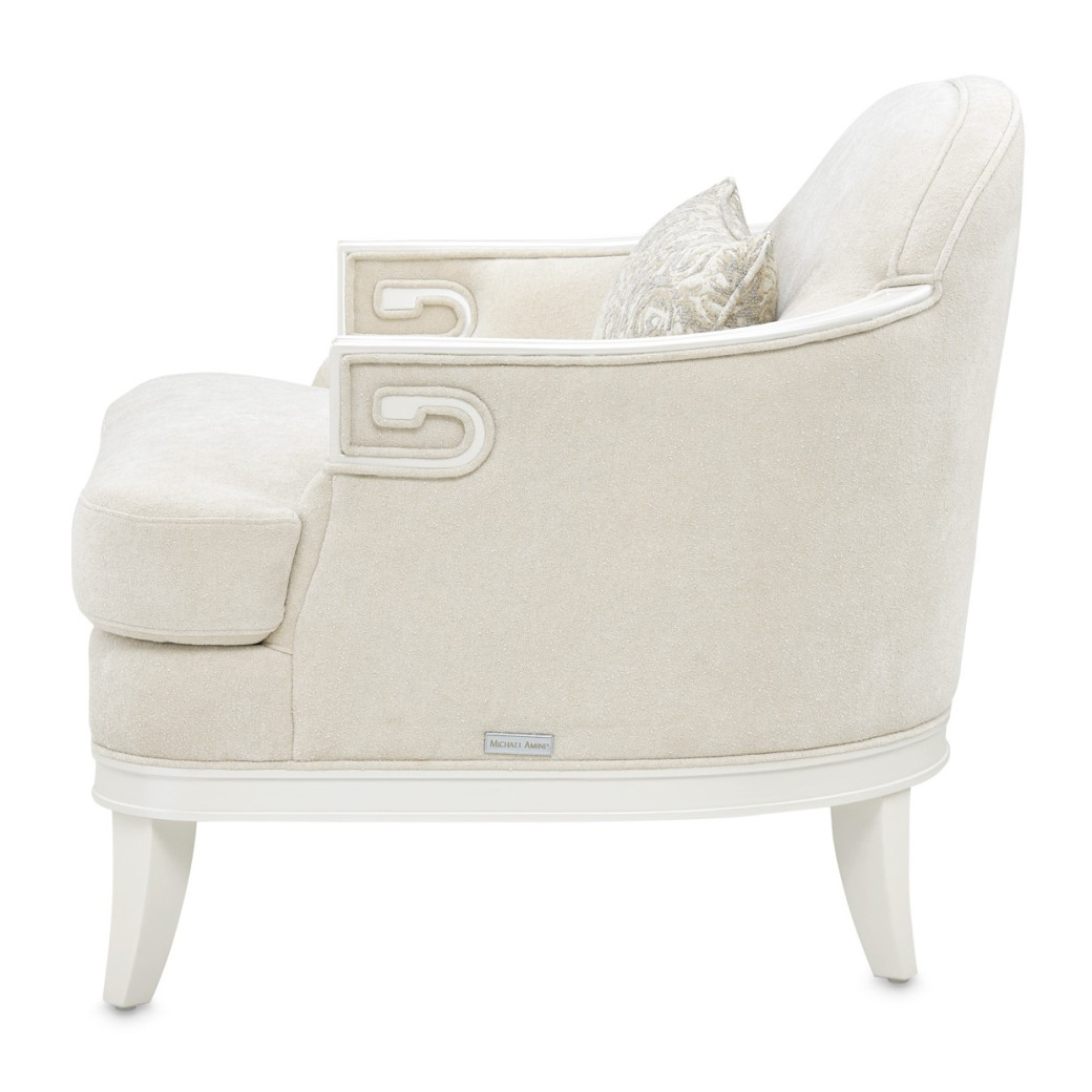Matching Accent Chair Light Champagne La Marisia Collection by Michael Amini 9089835-TRQUL-124