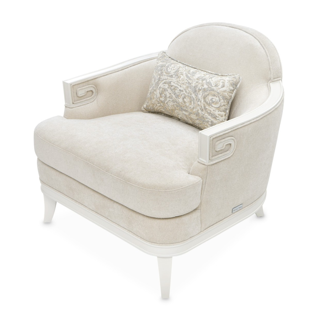 Matching Accent Chair Light Champagne La Marisia Collection by Michael Amini 9089835-TRQUL-124