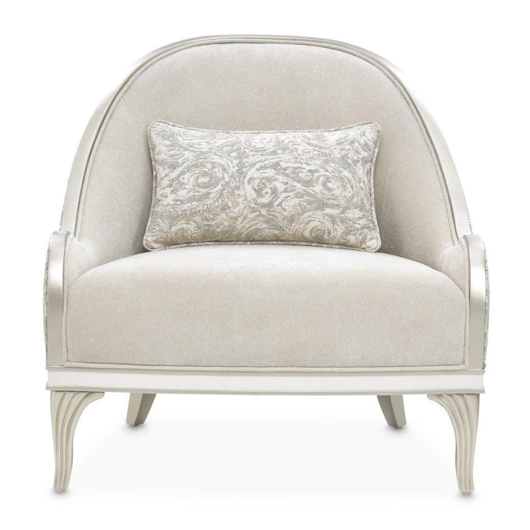 Accent Chair Light Champagne La Marisia Collection By Michael Amini  9089834-TRQUL-124