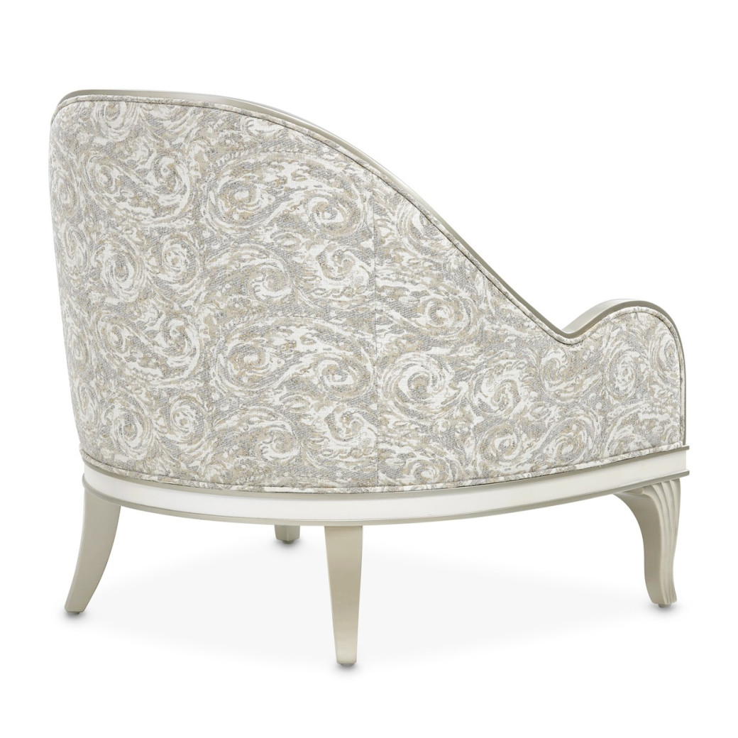 Accent Chair Light Champagne La Marisia Collection By Michael Amini  9089834-TRQUL-124