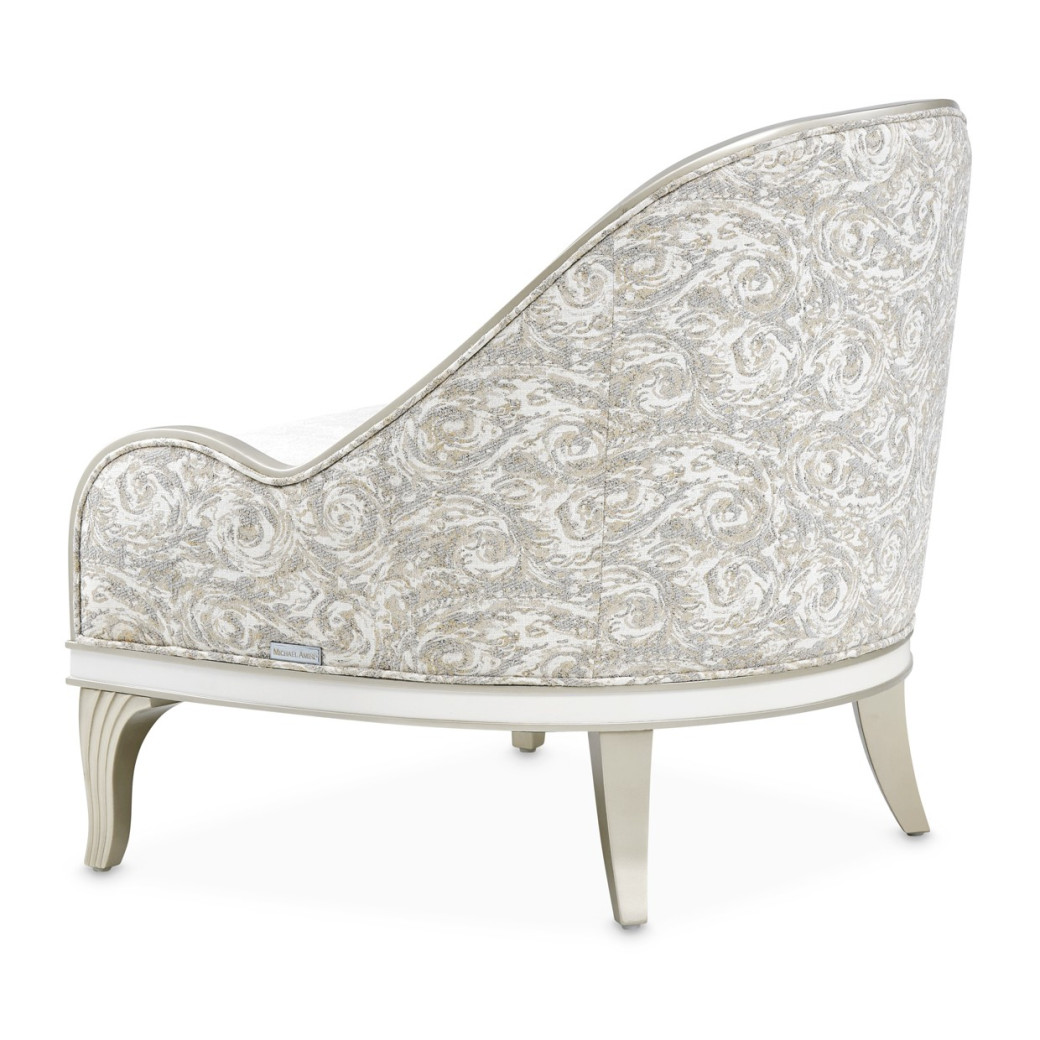 Accent Chair Light Champagne La Marisia Collection By Michael Amini  9089834-TRQUL-124