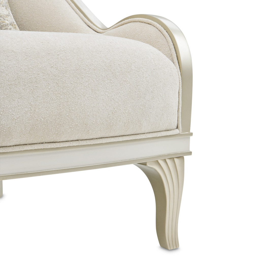Accent Chair Light Champagne La Marisia Collection By Michael Amini  9089834-TRQUL-124