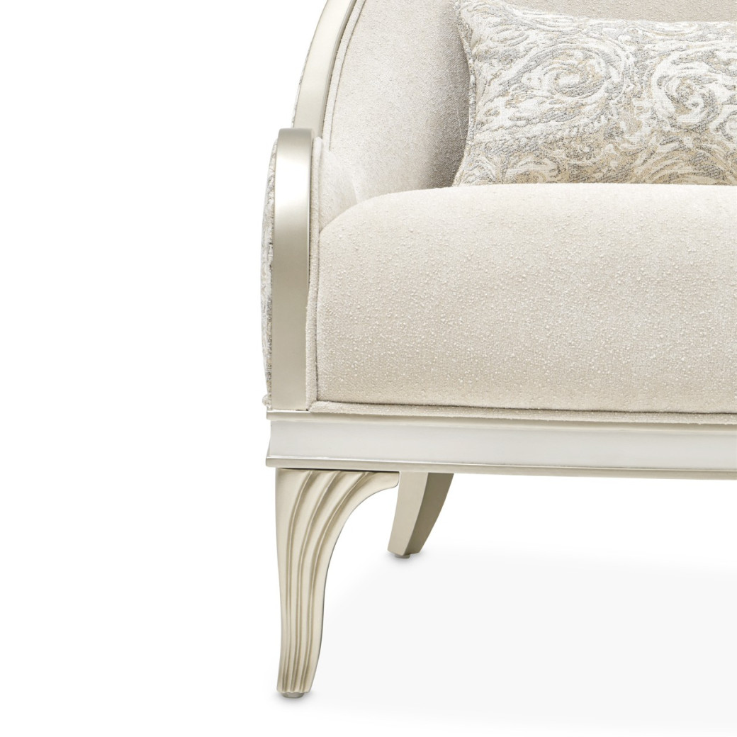 Accent Chair Light Champagne La Marisia Collection By Michael Amini  9089834-TRQUL-124