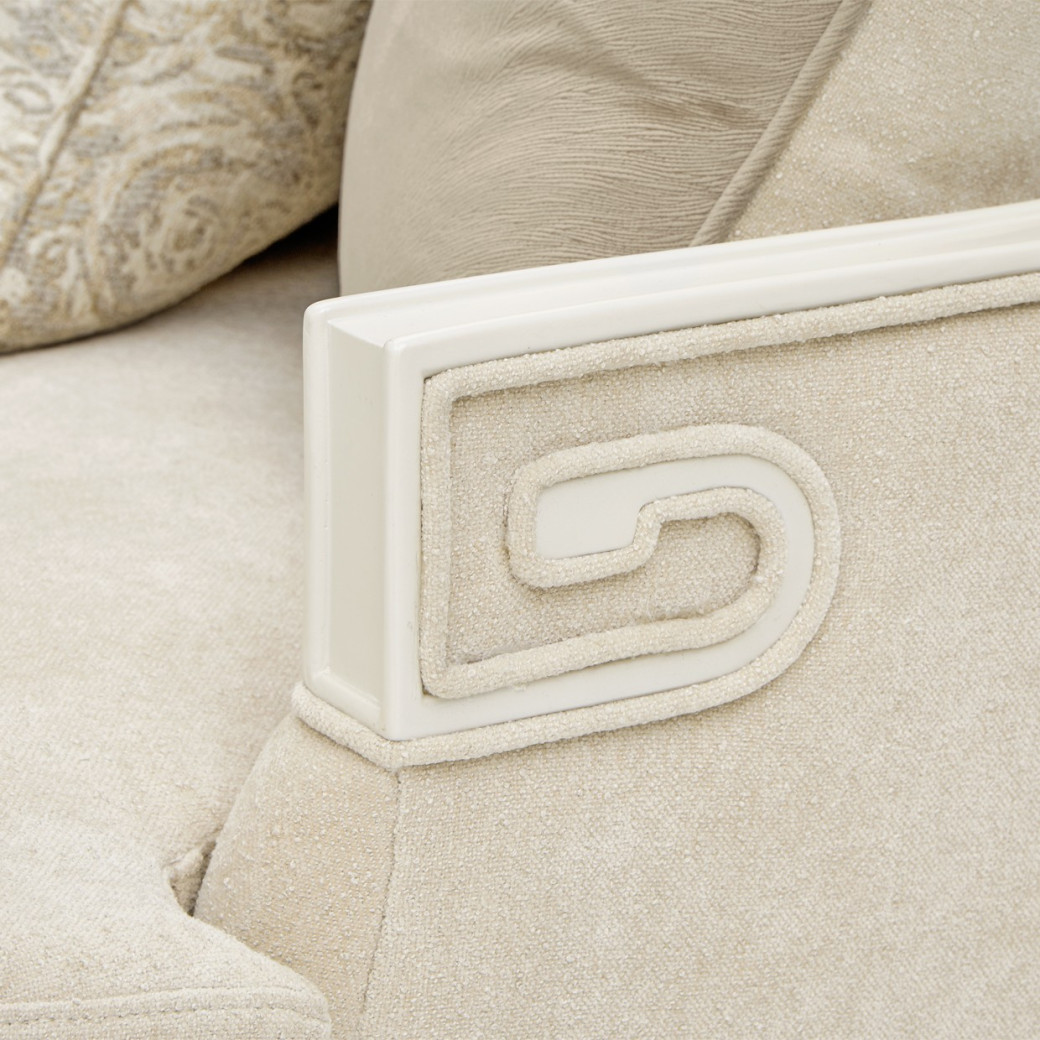 Loveseat Light Champagne La Marisia Collection By Michael Amini 9089825-TRQUL-124