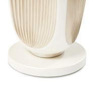 Chairside Table Creamy Pearl Finish La Marisia Collection By Michael Amini 9089222-112