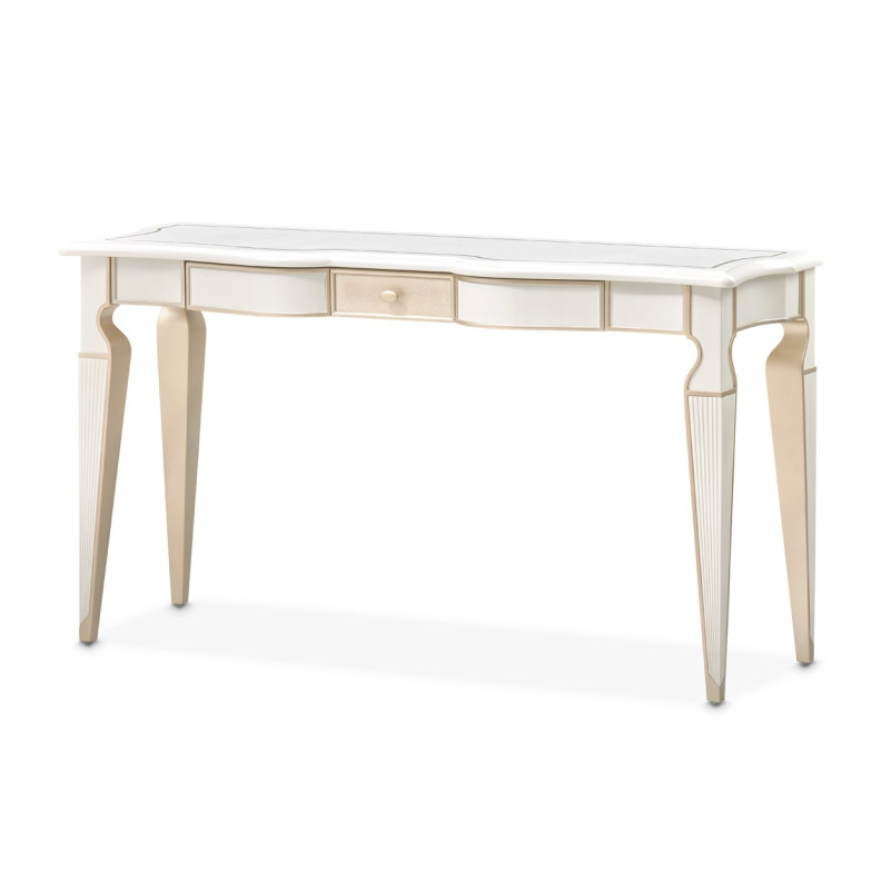 Console Table Creamy Pearl Finish La Marisia Collection By Michael Amini 9089223-112