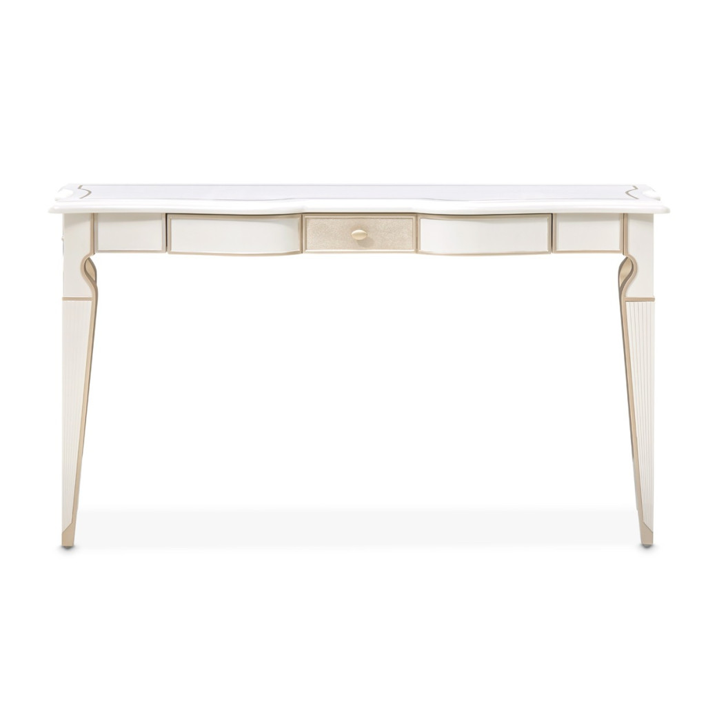 Console Table Creamy Pearl Finish La Marisia Collection By Michael Amini 9089223-112