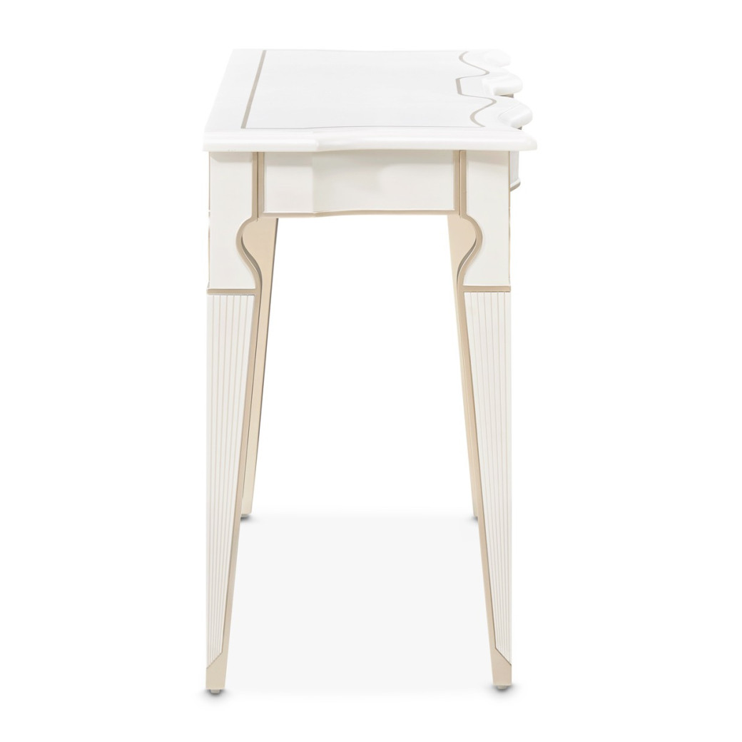 Console Table Creamy Pearl Finish La Marisia Collection By Michael Amini 9089223-112
