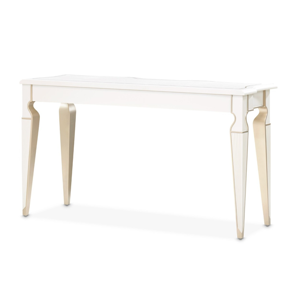 Console Table Creamy Pearl Finish La Marisia Collection By Michael Amini 9089223-112