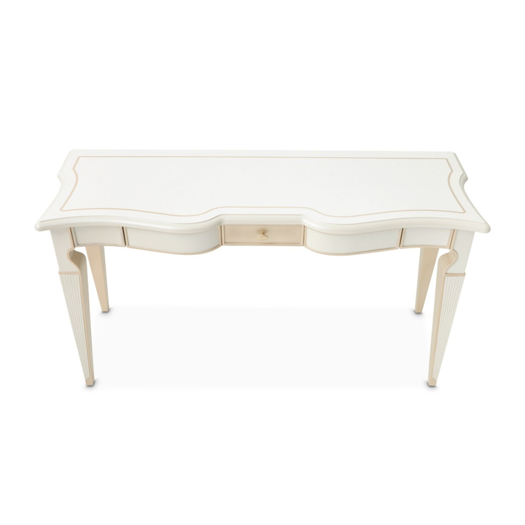 Console Table Creamy Pearl Finish La Marisia Collection By Michael Amini 9089223-112