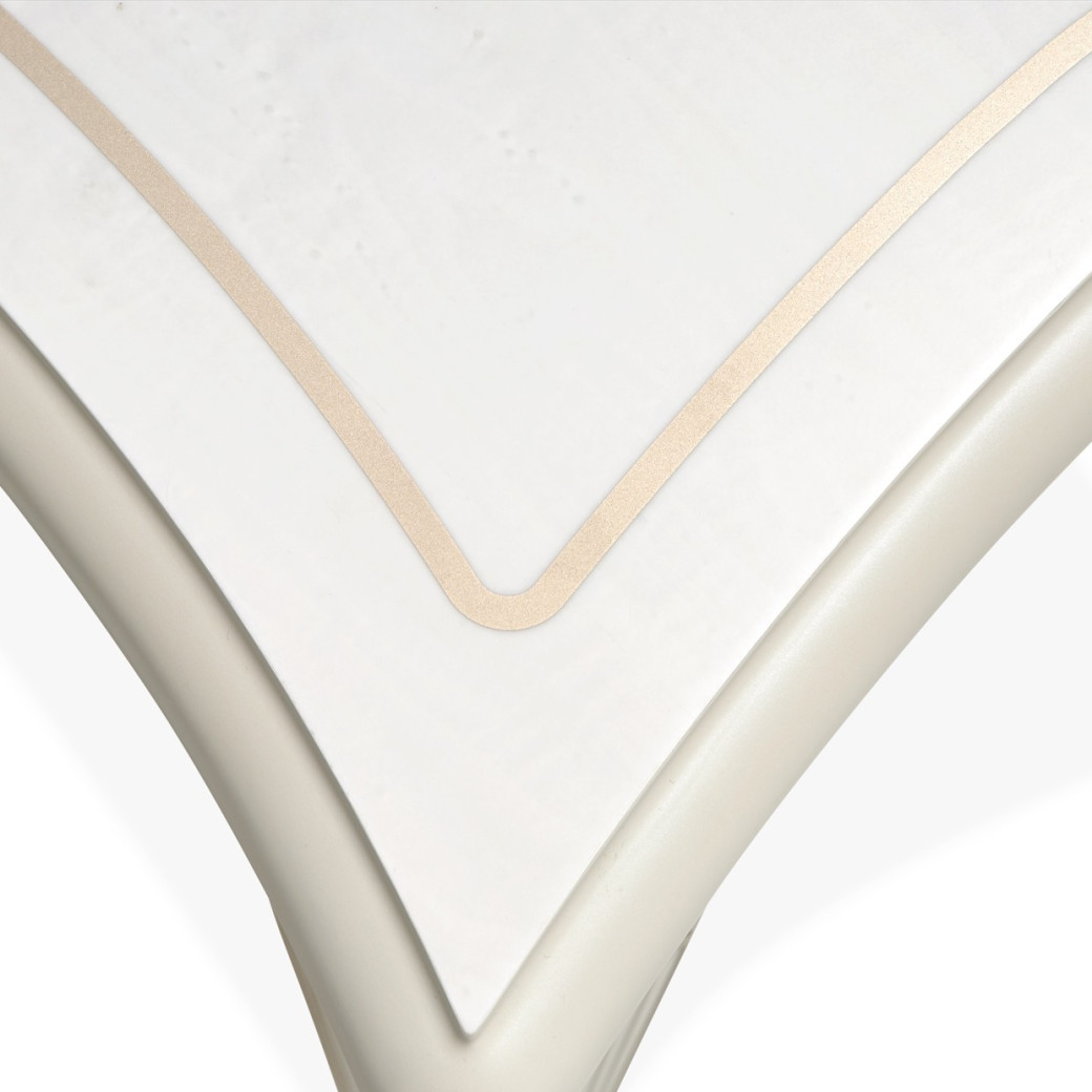 Console Table Creamy Pearl Finish La Marisia Collection By Michael Amini 9089223-112