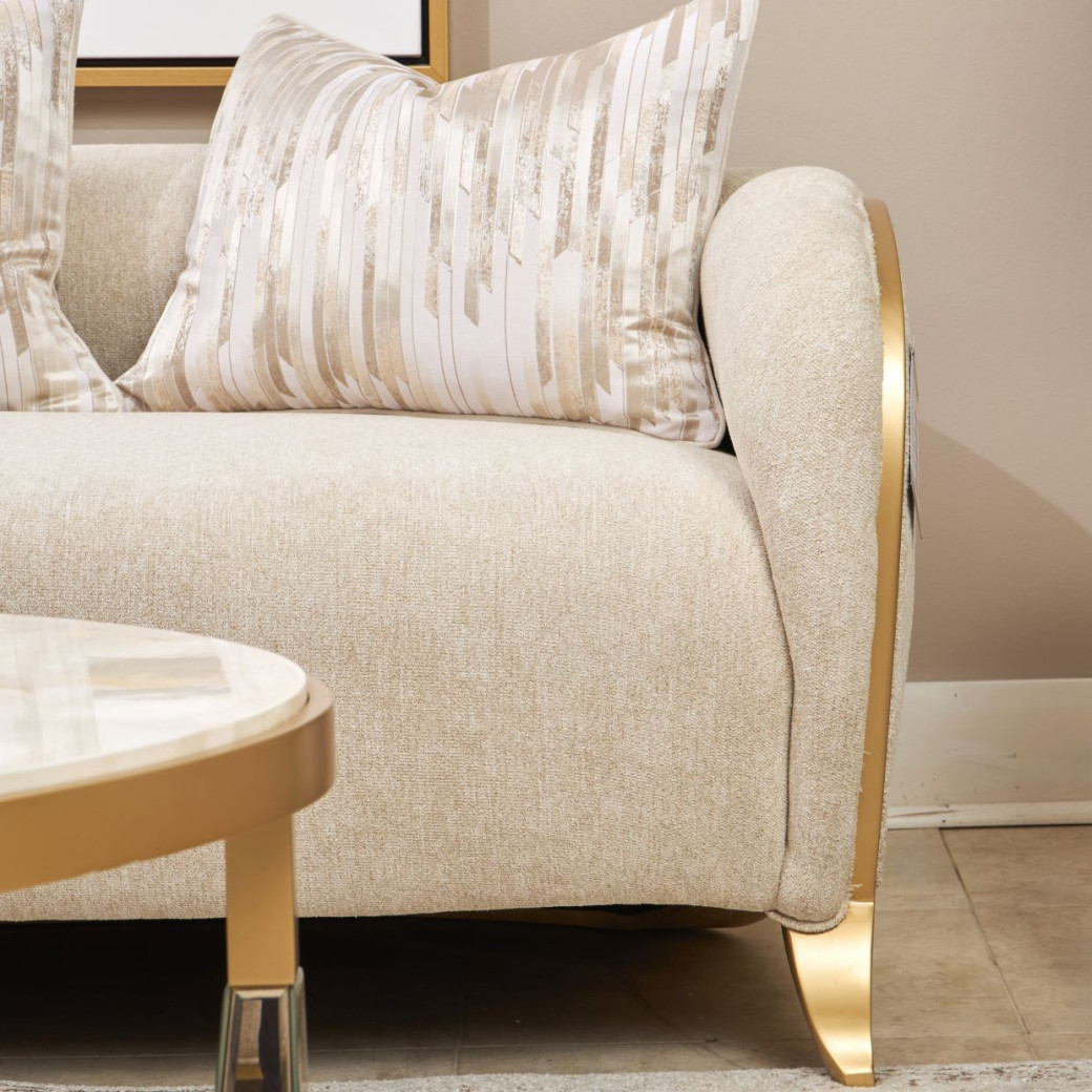 Sofa Light Champagne Scotts Square Collection by Michael Amini 9097816-CNSLK-124