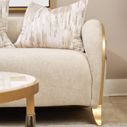 Sofa Light Champagne Scotts Square Collection by Michael Amini 9097816-CNSLK-124
