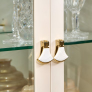 Display Cabinet Light Champagne Scotts Square Collection by Michael Amini 9097209-124