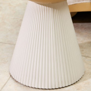 Chairside Table Light Champagne Square Collection By Michael Amini  9097222-124