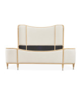 Queen Upholstered Bed Camellia Field Caramel Collection By Michael Amini 9090000EK3-134