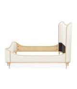 Queen Upholstered Bed Camellia Field Caramel Collection By Michael Amini 9090000EK3-134