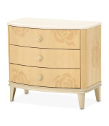 Queen Upholstered Bed Camellia Field Caramel Collection By Michael Amini 9090000EK3-134
