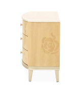Queen Upholstered Bed Camellia Field Caramel Collection By Michael Amini 9090000EK3-134