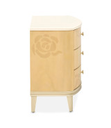 Queen Upholstered Bed Camellia Field Caramel Collection By Michael Amini 9090000EK3-134