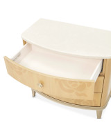 Queen Upholstered Bed Camellia Field Caramel Collection By Michael Amini 9090000EK3-134