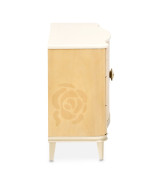 Queen Upholstered Bed Camellia Field Caramel Collection By Michael Amini 9090000EK3-134