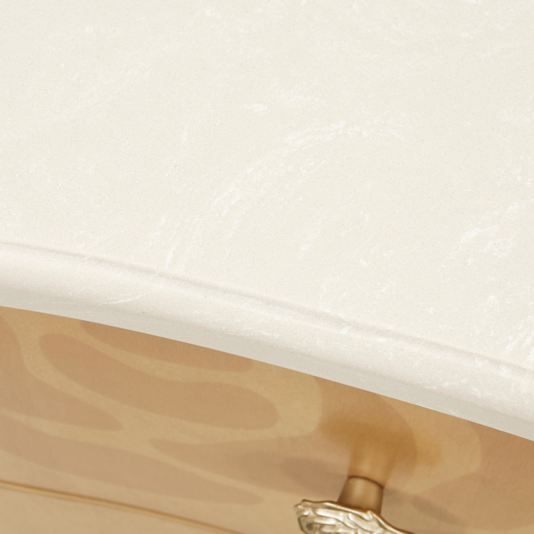 Queen Upholstered Bed Camellia Field Caramel Collection By Michael Amini 9090000EK3-134