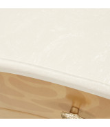 Queen Upholstered Bed Camellia Field Caramel Collection By Michael Amini 9090000EK3-134