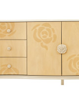 Queen Upholstered Bed Camellia Field Caramel Collection By Michael Amini 9090000EK3-134
