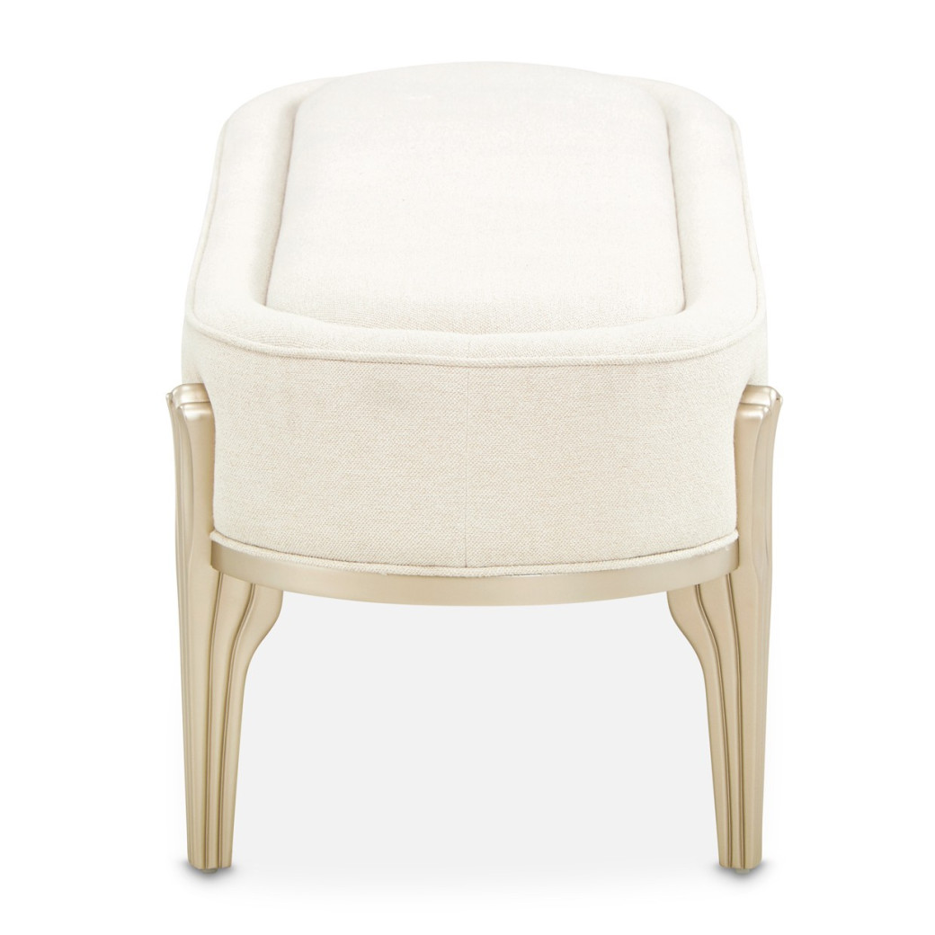 Queen Upholstered Bed Camellia Field Caramel Collection By Michael Amini 9090000EK3-134