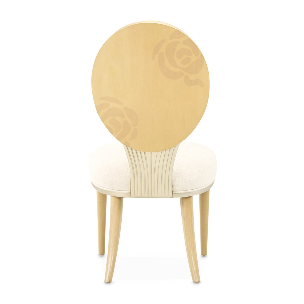 5PC Round Dining Table Camellia Field Caramel Collection By Michael Amini 9090001-134