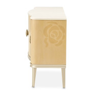 5PC Round Dining Table Camellia Field Caramel Collection By Michael Amini 9090001-134