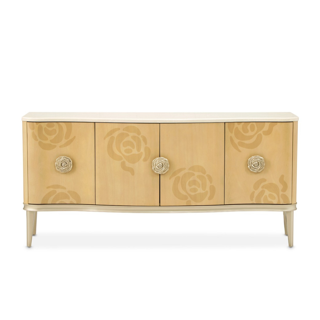 Camellia Field Sideboard Caramel Collection By Michael Amini 9090007SA-134