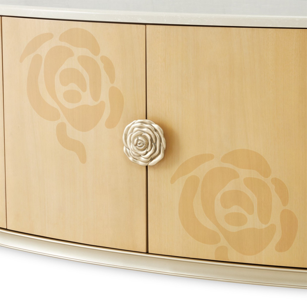 Camellia Field Sideboard Caramel Collection By Michael Amini 9090007SA-134