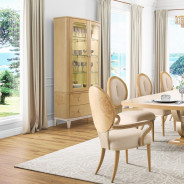 Camellia Field Display Cabinet 2pc Caramel Collection by Michael Amini  9090209-134