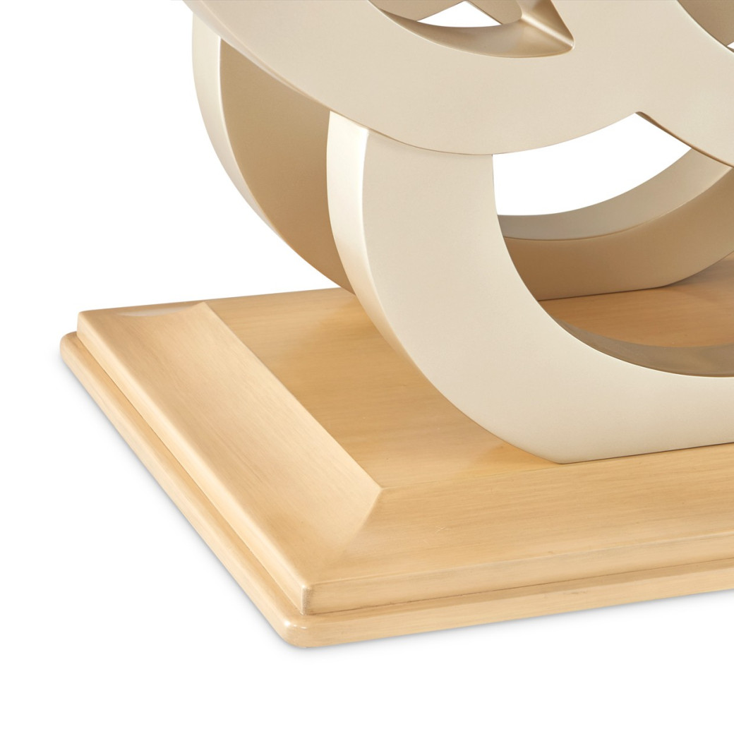 7PC Camellia Field Rect. Pedestal Dining  Set Caramel Collection By Michael Amini 9090002-134