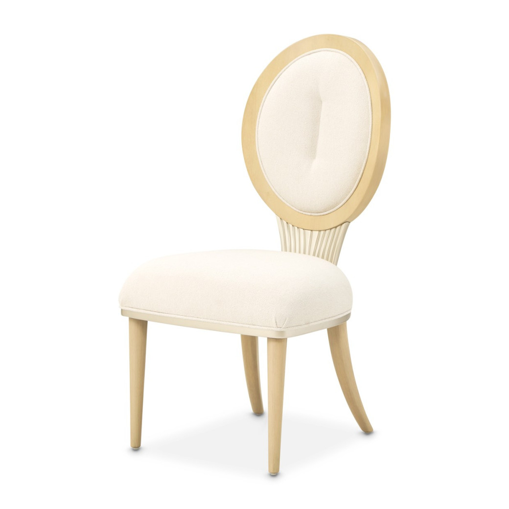 7PC Camellia Field Rect. Pedestal Dining  Set Caramel Collection By Michael Amini 9090002-134