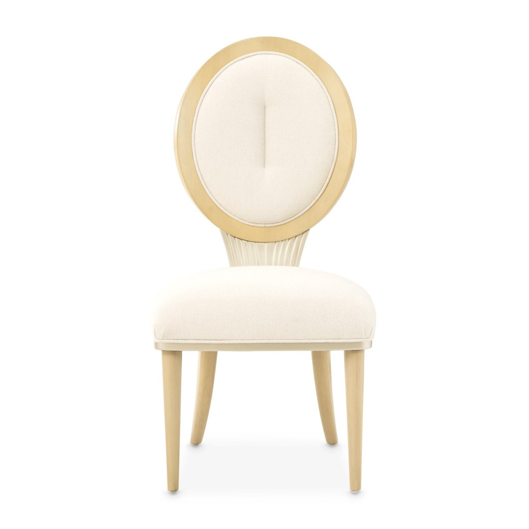 7PC Camellia Field Rect. Pedestal Dining  Set Caramel Collection By Michael Amini 9090002-134
