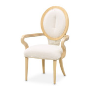 7PC Camellia Field Rect. Pedestal Dining  Set Caramel Collection By Michael Amini 9090002-134