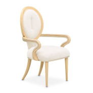 7PC Camellia Field Rect. Pedestal Dining  Set Caramel Collection By Michael Amini 9090002-134