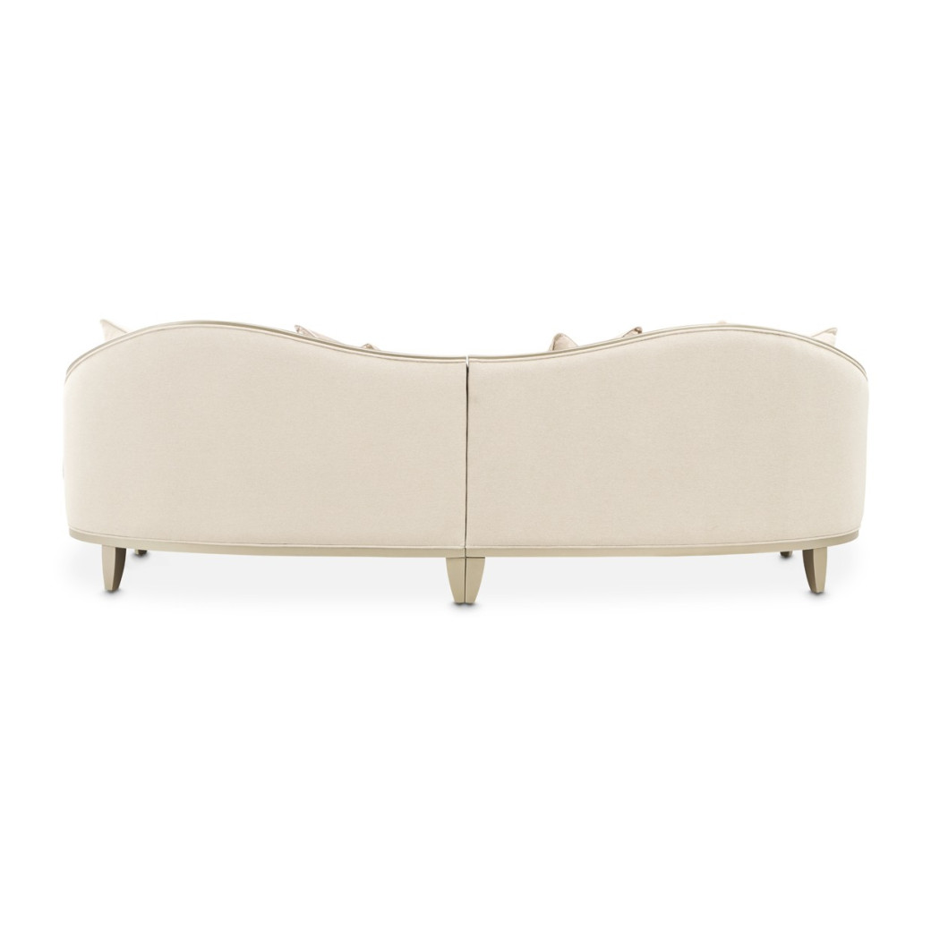 2PC Sofa - Cornsilk/Champagne Camellia Field Caramel Collection by Michael Amini  9090-2PC-CNSLK-134