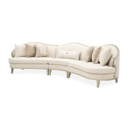3 PC Sofa - Cornsilk/Champagne Camellia Field Caramel Collection by Michael Amini 9090-3PC-CNSLK-134